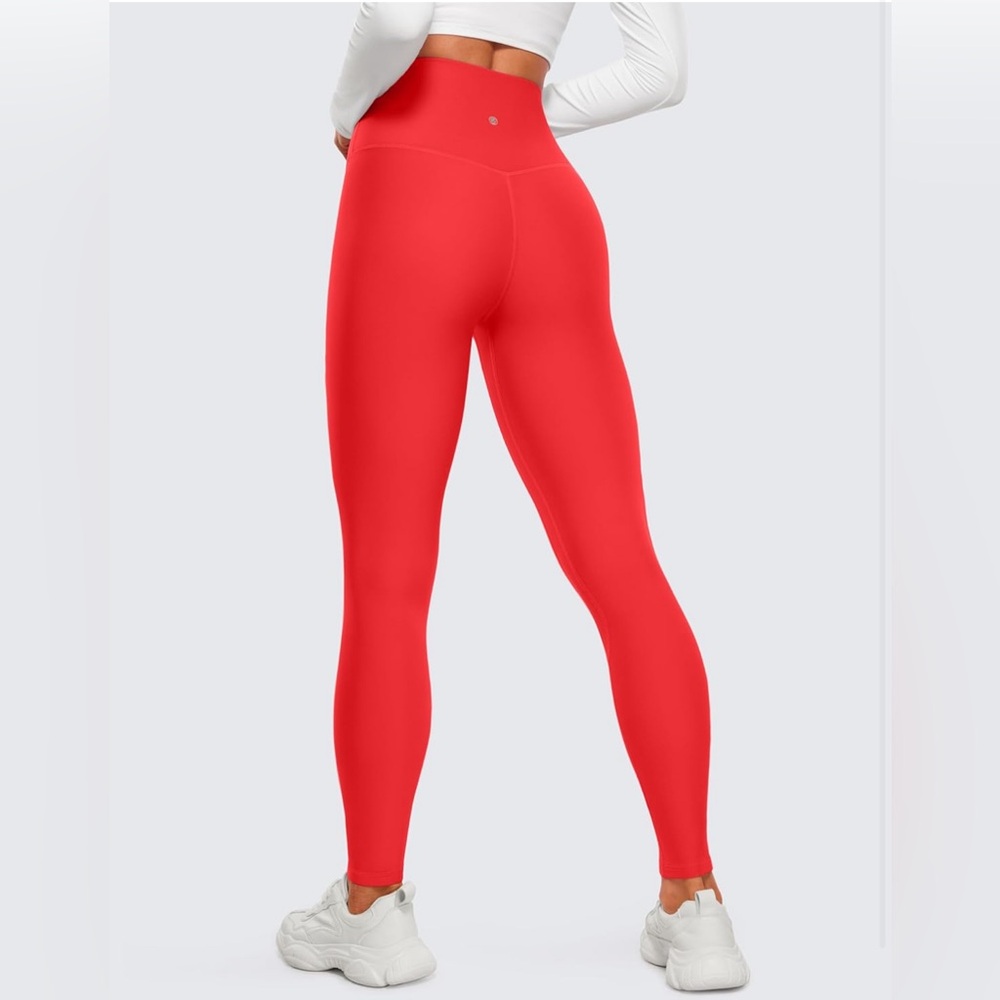 CRZ YOGA Thermal Fleece Lined Leggings Women 28'' - Winter Warm Workout Pants